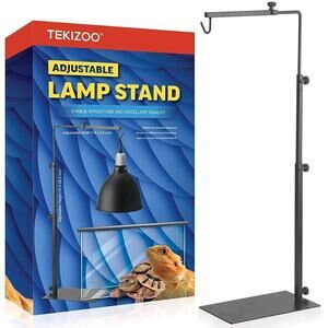 Reptile Lamp Stand Adjustable Lamp Fixture Hanger Metal lamp Holder for Repti...